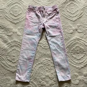 Gap cotton candy tye dye skinny jeans